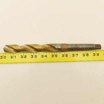 Cleveland 13/16" 2 Flute Twist Drill 2MT Taper 9-1/4" OAL TiN Coated