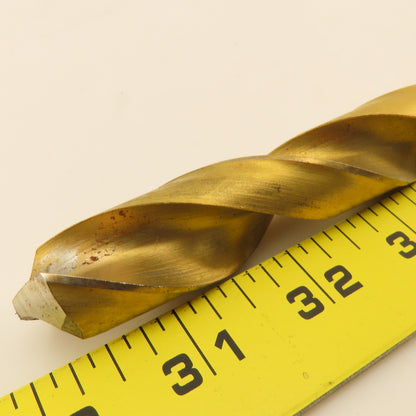 Cleveland 13/16" 2 Flute Twist Drill 2MT Taper 9-1/4" OAL TiN Coated