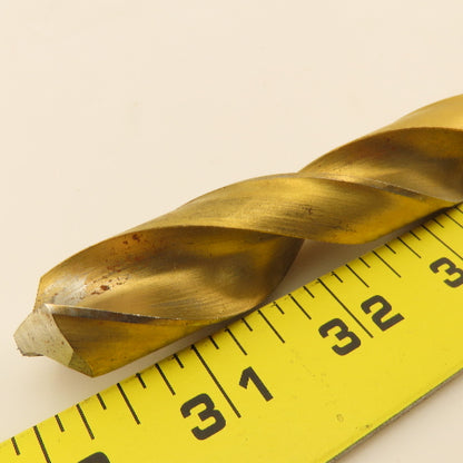 Cleveland 13/16" 2 Flute Twist Drill 2MT Taper 9-1/4" OAL TiN Coated