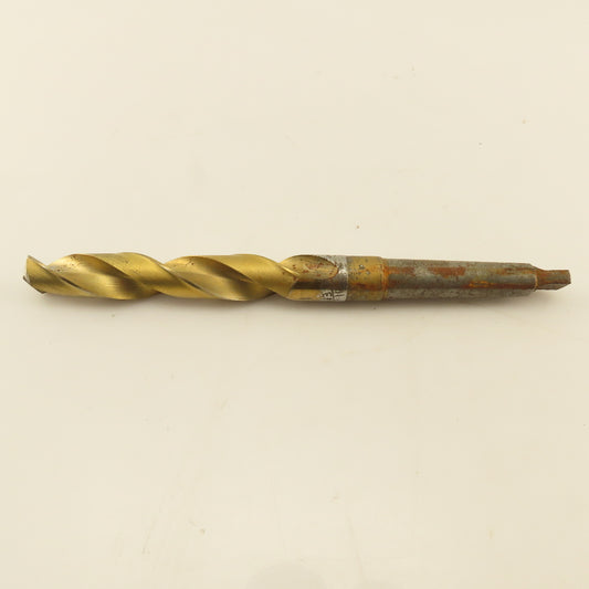 Cleveland 13/16" 2 Flute Twist Drill 2MT Taper 9-1/4" OAL TiN Coated