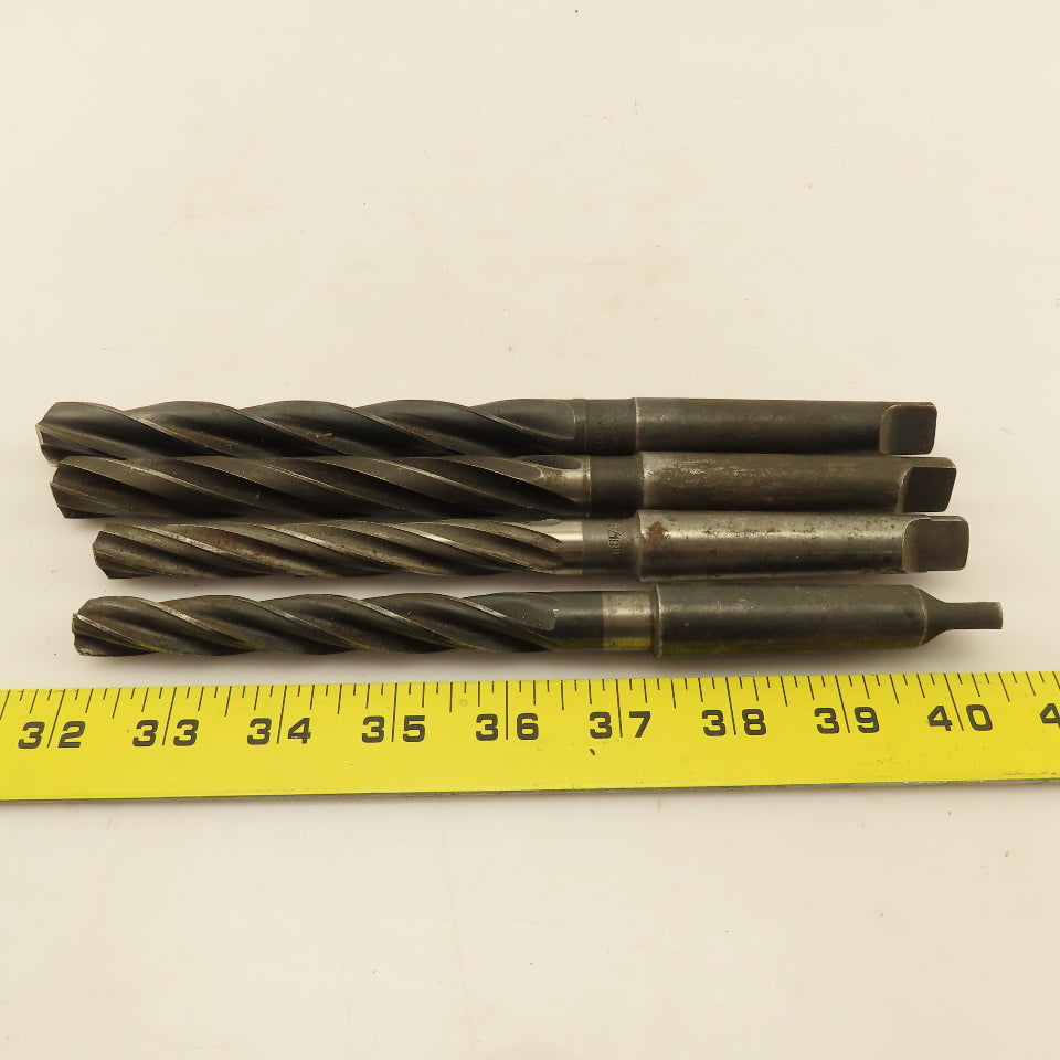 Msc. Spiral 4 Flute Hand Reamer 2MT Lot of 4