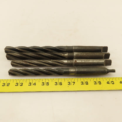 Msc. Spiral 4 Flute Hand Reamer 2MT Lot of 4