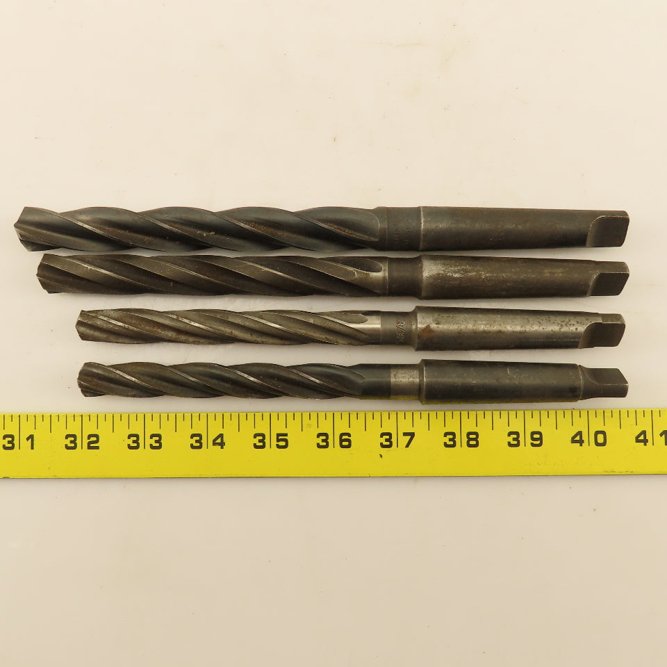 Msc. Spiral 4 Flute Hand Reamer 2MT Lot of 4