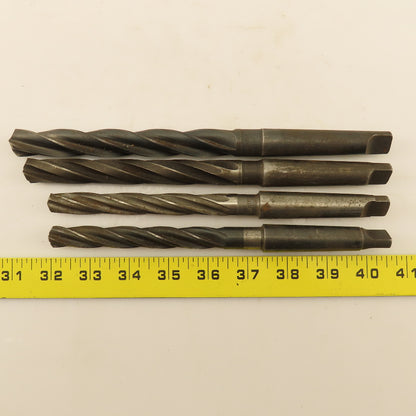 Msc. Spiral 4 Flute Hand Reamer 2MT Lot of 4