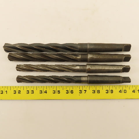 Msc. Spiral 4 Flute Hand Reamer 2MT Lot of 4