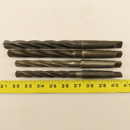 Msc. Spiral 4 Flute Hand Reamer 2MT Lot of 4
