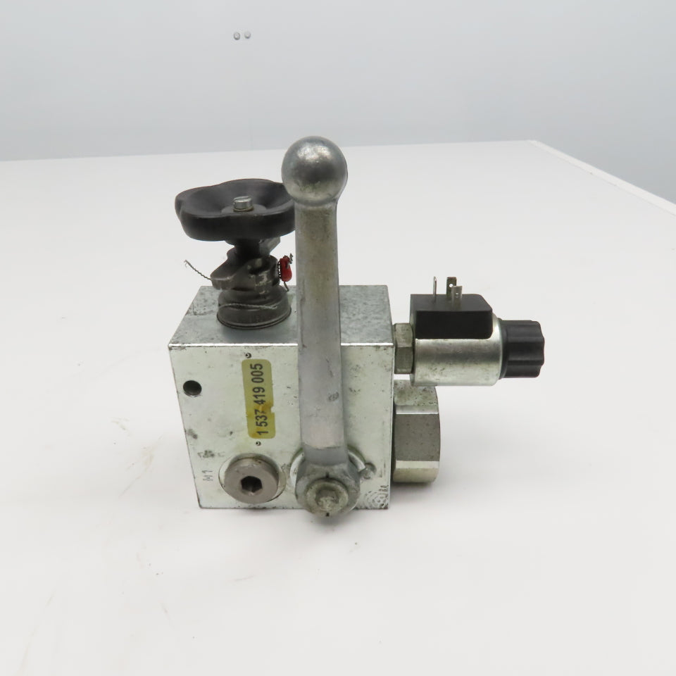 Accumulator Shut Off Block 24VDC Coil 0532004205 Relief Cartridge 1" ORB Ports