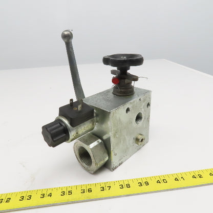 Accumulator Shut Off Block 24VDC Coil 0532004205 Relief Cartridge 1" ORB Ports