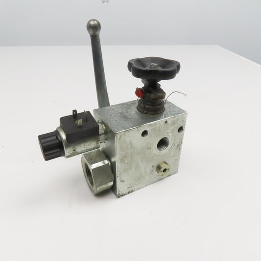Accumulator Shut Off Block 24VDC Coil 0532004205 Relief Cartridge 1" ORB Ports