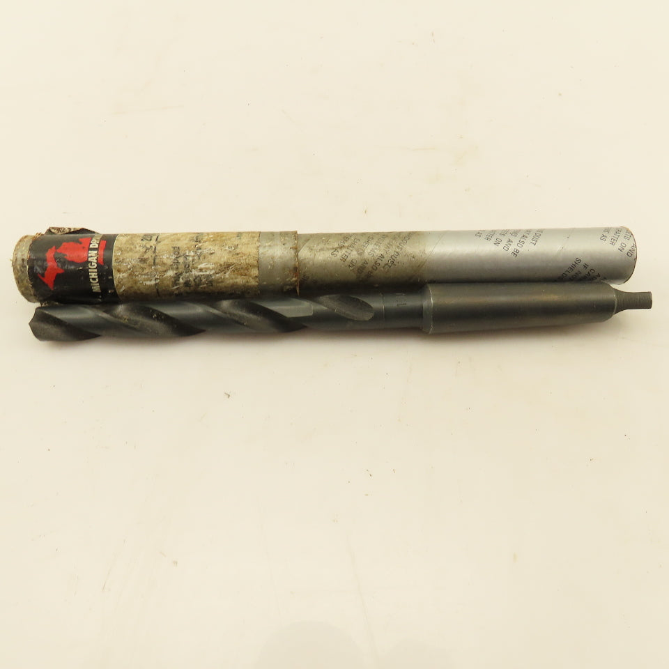 Michigan Drill 13mm 2MT Spiral 2 Flute HSS 200M 135° Drill Point Black Oxide