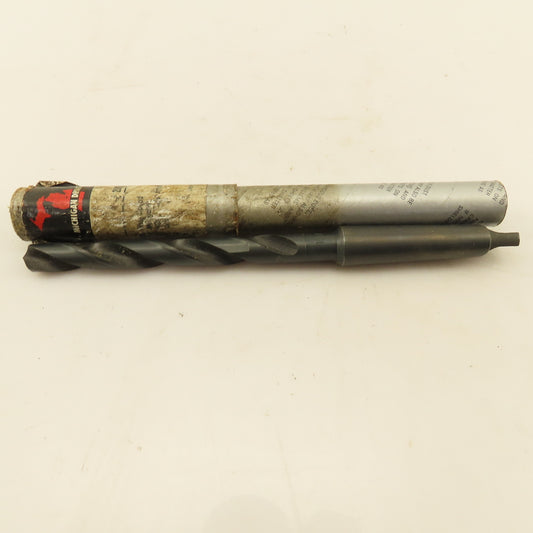 Michigan Drill 13mm 2MT Spiral 2 Flute HSS 200M 135° Drill Point Black Oxide