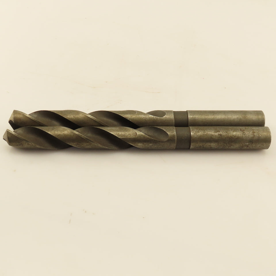 1-29/32" Straight Shank Drill Bit 118° Spiral 2 Flute 10-1/4" OAL Lot of 2