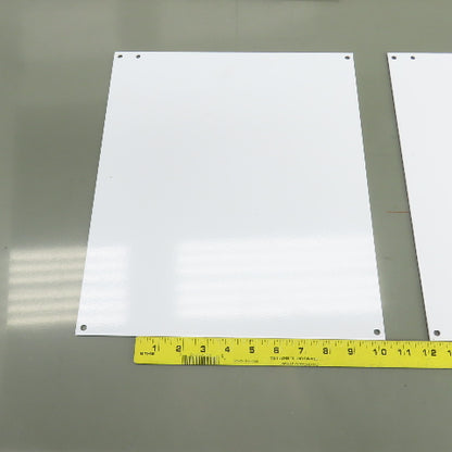 P1614WW 14-7/8" x 12-7/8" White Steel Backplate Lot Of 2