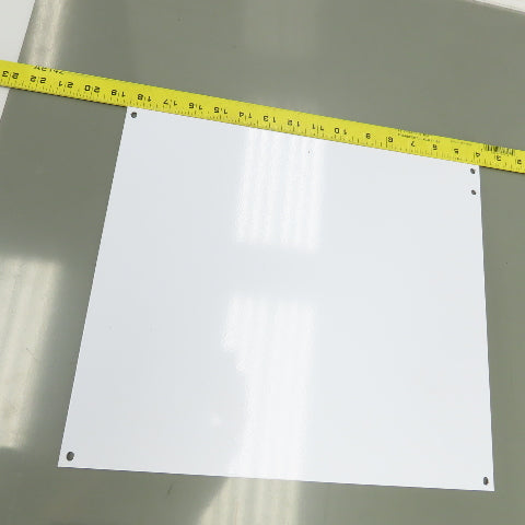 P1614WW 14-7/8" x 12-7/8" White Steel Backplate Lot Of 2