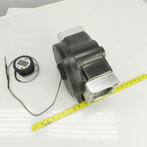 Macnaught MX75F-2SA Oval Gear Fuel and Oil Flow Meter 3" NPT Port 194GPM 175PSI