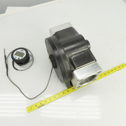 Macnaught MX75F-2SA Oval Gear Fuel and Oil Flow Meter 3" NPT Port 194GPM 175PSI