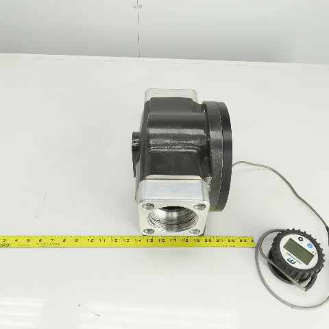 Macnaught MX75F-2SA Oval Gear Fuel and Oil Flow Meter 3" NPT Port 194GPM 175PSI