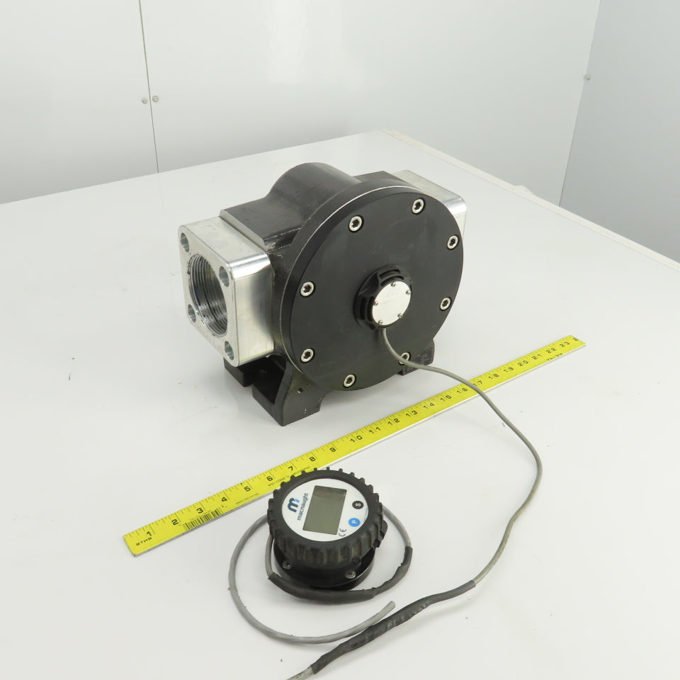 Macnaught MX75F-2SA Oval Gear Fuel and Oil Flow Meter 3" NPT Port 194GPM 175PSI