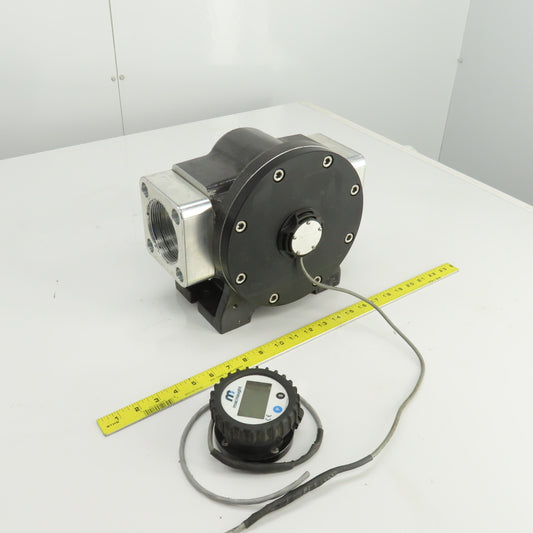 Macnaught MX75F-2SA Oval Gear Fuel and Oil Flow Meter 3" NPT Port 194GPM 175PSI