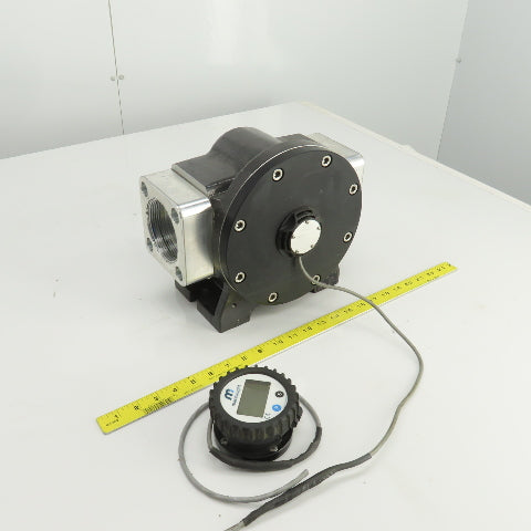 Macnaught MX75F-2SA Oval Gear Fuel and Oil Flow Meter 3" NPT Port 194GPM 175PSI