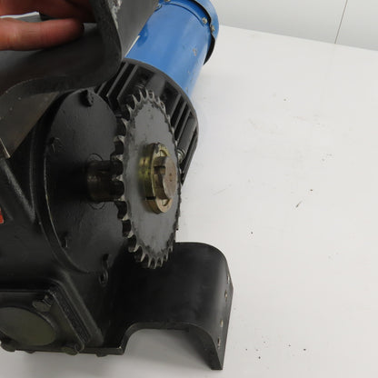 Hub City 0221-11414-217 30:1R  Gear Reducer W/Brake & 90VDC 1HP Motor 58RPM Out