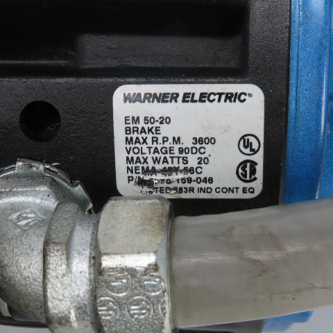 Hub City 0221-11414-217 30:1R  Gear Reducer W/Brake & 90VDC 1HP Motor 58RPM Out