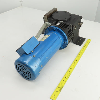 Hub City 0221-11414-217 30:1R  Gear Reducer W/Brake & 90VDC 1HP Motor 58RPM Out