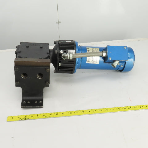 Hub City 0221-11414-217 30:1R  Gear Reducer W/Brake & 90VDC 1HP Motor 58RPM Out