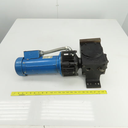 Hub City 0221-11414-217 30:1R  Gear Reducer W/Brake & 90VDC 1HP Motor 58RPM Out