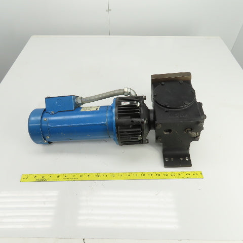 Hub City 0221-11414-217 30:1R  Gear Reducer W/Brake & 90VDC 1HP Motor 58RPM Out