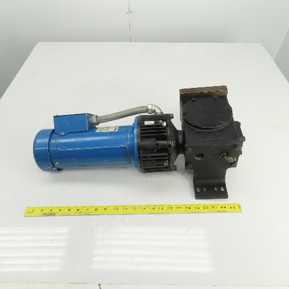 Hub City 0221-11414-217 30:1R  Gear Reducer W/Brake & 90VDC 1HP Motor 58RPM Out