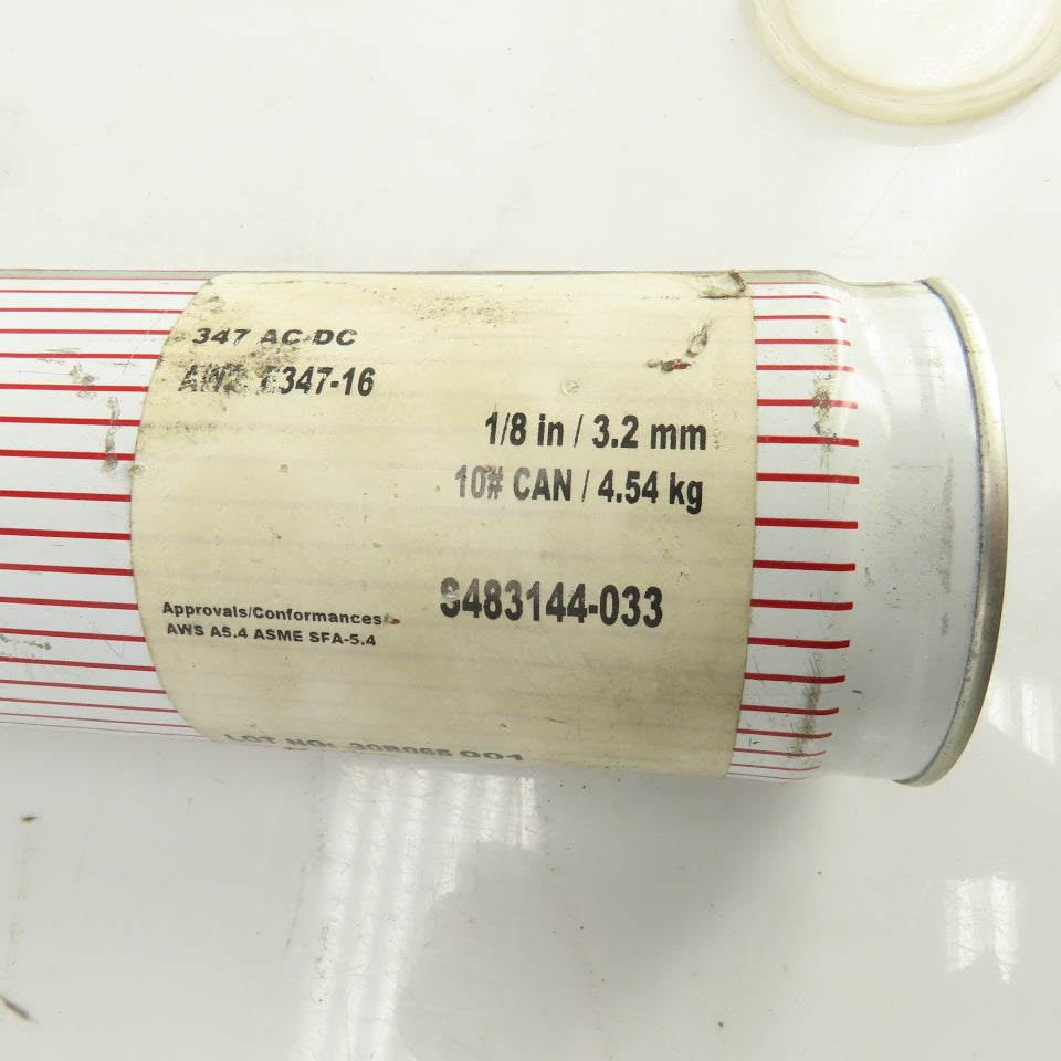 McKay S483144-033 347-16 AC DC Stainless Welding Electrodes 1/8" x 14" 10LBS