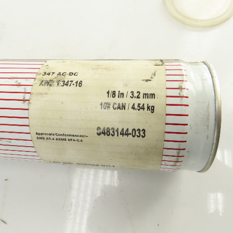 McKay S483144-033 347-16 AC DC Stainless Welding Electrodes 1/8" x 14" 10LBS
