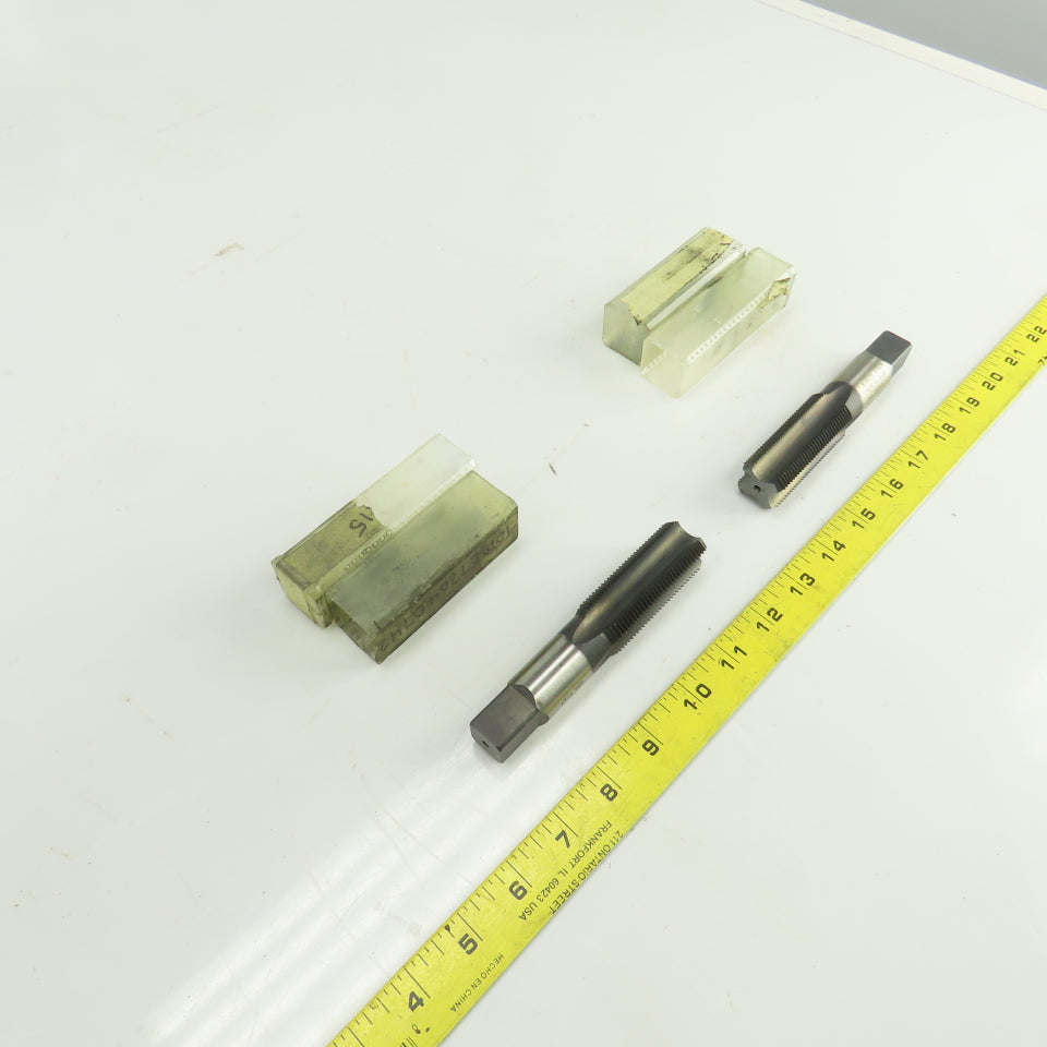 M27 x 2 Metric Right Hand Straight 4 Flute Plug Tap HS GD-7 17mm Shank USA Lot/2