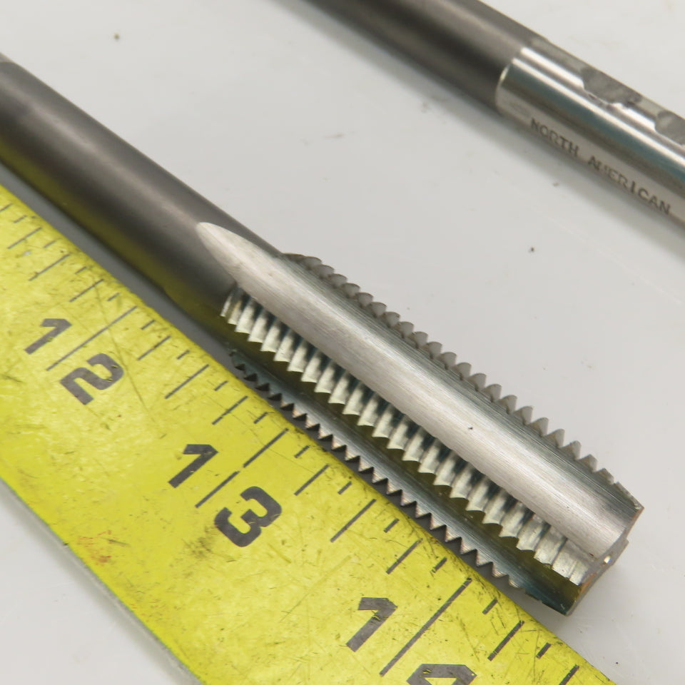 M16 x 2 Metric Right Hand Straight 4 Flute Plug Tap HSS D-7 9mm Shank USA Lot/2