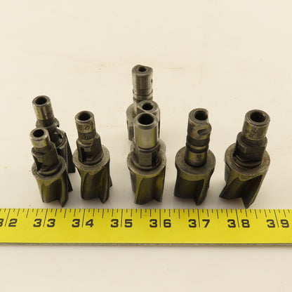 Msc. HSS Counterbore Pilot Hole RB Radial Drive 4 Flute 7/8" To 1-1/8" Lot of 8
