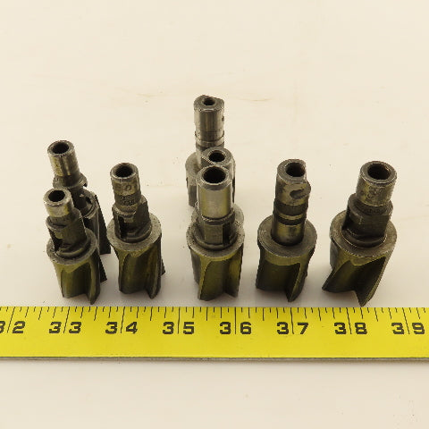Msc. HSS Counterbore Pilot Hole RB Radial Drive 4 Flute 7/8" To 1-1/8" Lot of 8