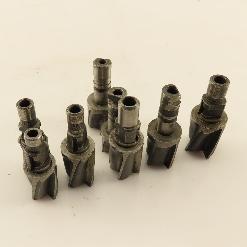 Msc. HSS Counterbore Pilot Hole RB Radial Drive 4 Flute 7/8" To 1-1/8" Lot of 8
