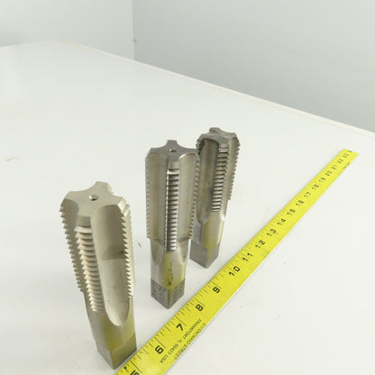 M36 x 4 Metric Right Hand Straight 4 Flute Plug Tap HSS 23mm Shank Lot Of 3