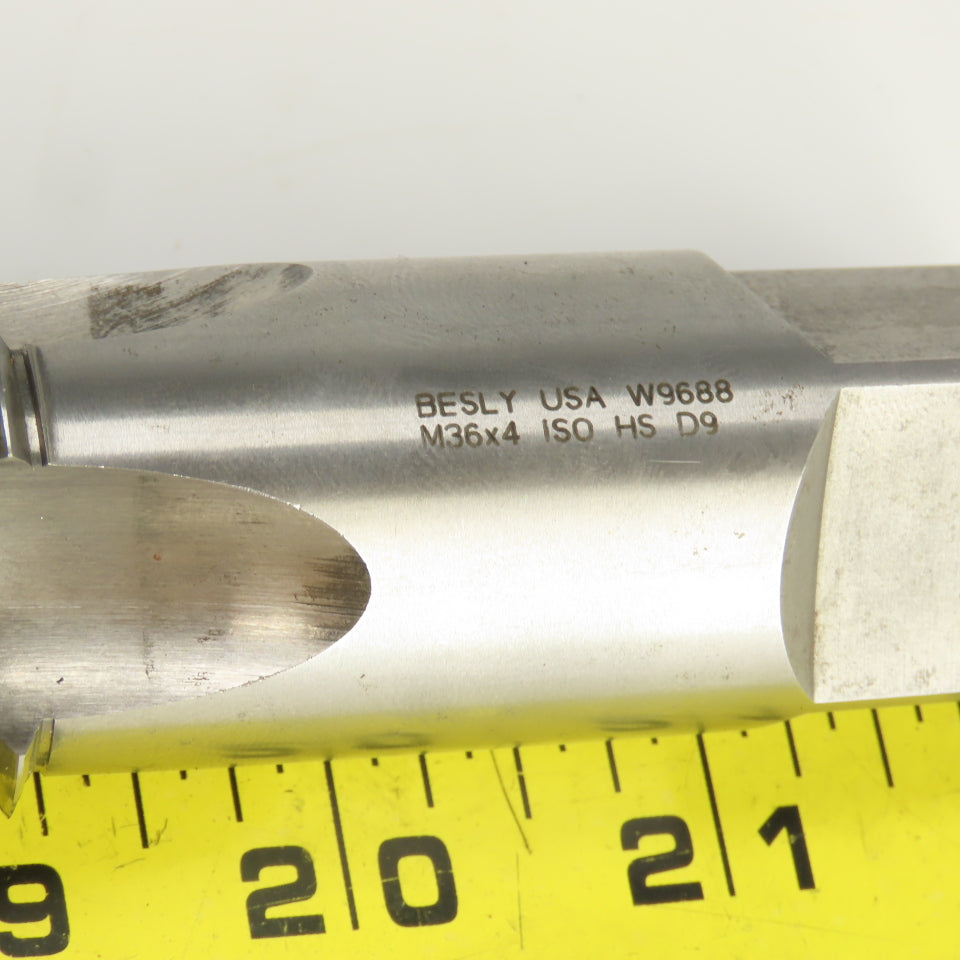 M36 x 4 Metric Right Hand Straight 4 Flute Plug Tap HSS 23mm Shank Lot Of 3