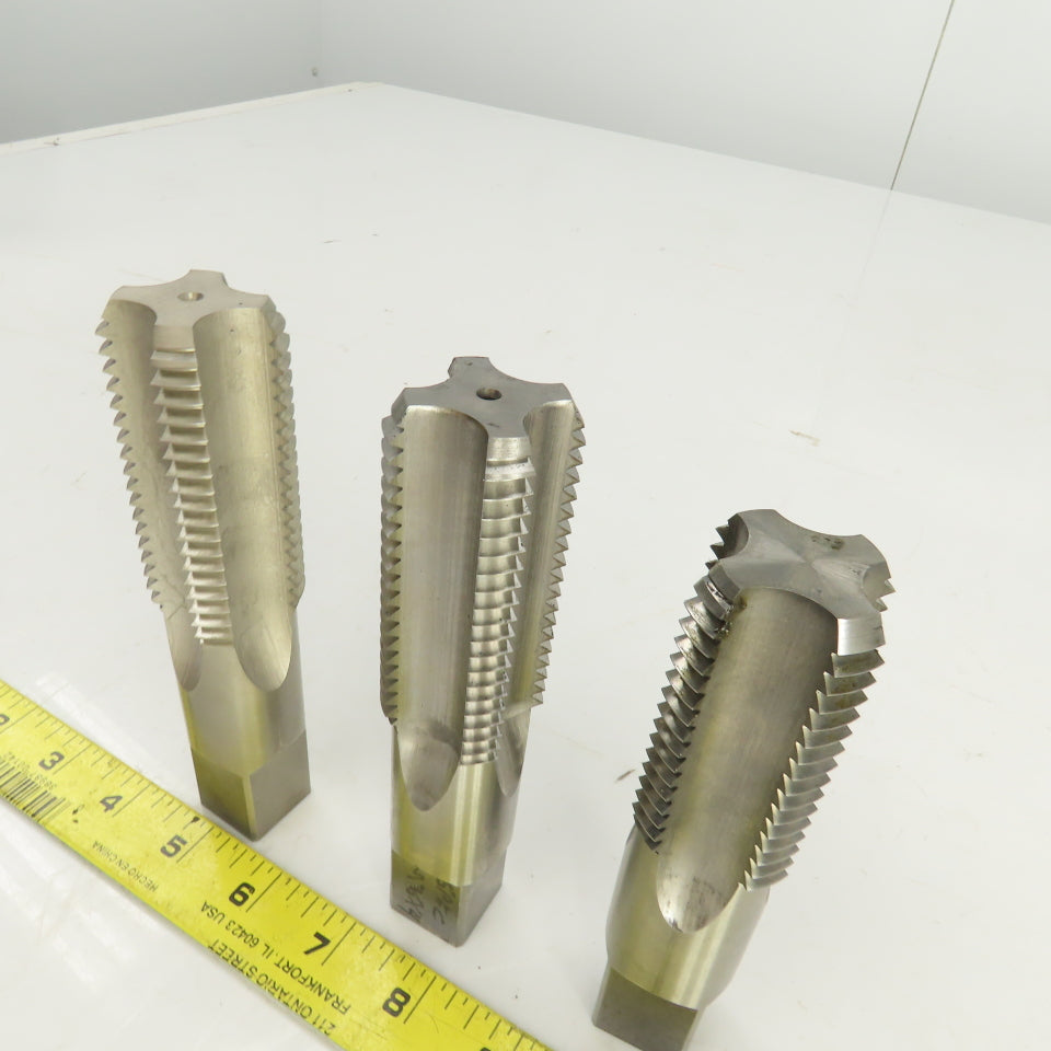 M36 x 4 Metric Right Hand Straight 4 Flute Plug Tap HSS 23mm Shank Lot Of 3