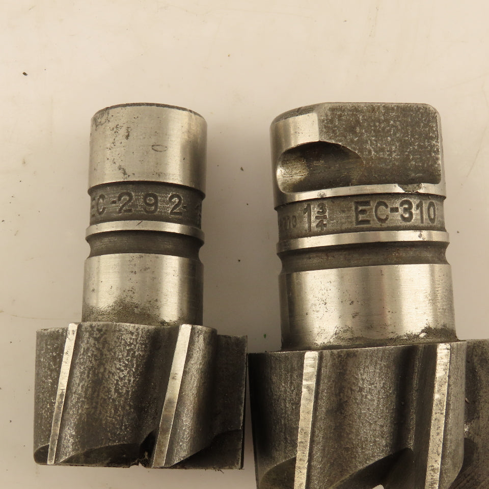 Eclipse EC-310 EC-292 Counterbore 6 Flute Radial Drive 1-9/16" & 1-3/4" Lot/2