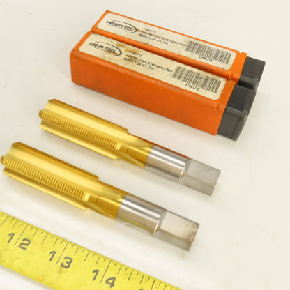 M22 x 1.5 Metric RH Straight 4 Flute Bottoming Tap 1/2" Shank HSG TiN Lot Of 2