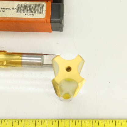M22 x 1.5 Metric RH Straight 4 Flute Bottoming Tap 1/2" Shank HSG TiN Lot Of 2
