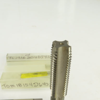 M16/18 x 2/1.5 Metric RH Straight 4 Flute Bottoming Tap Steel USA Misc. Lot Of 4