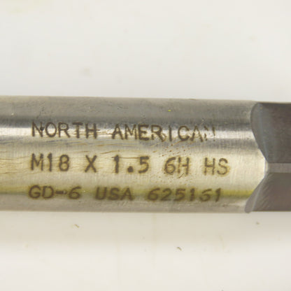 M16/18 x 2/1.5 Metric RH Straight 4 Flute Bottoming Tap Steel USA Misc. Lot Of 4