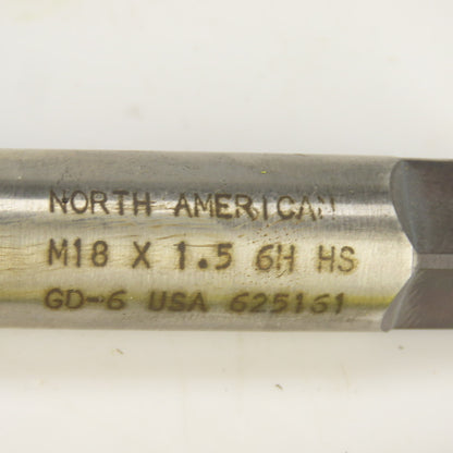 M16/18 x 2/1.5 Metric RH Straight 4 Flute Bottoming Tap Steel USA Misc. Lot Of 4