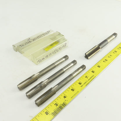 M16/18 x 2/1.5 Metric RH Straight 4 Flute Bottoming Tap Steel USA Misc. Lot Of 4