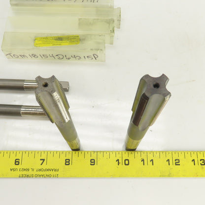 M16/18 x 2/1.5 Metric RH Straight 4 Flute Bottoming Tap Steel USA Misc. Lot Of 4
