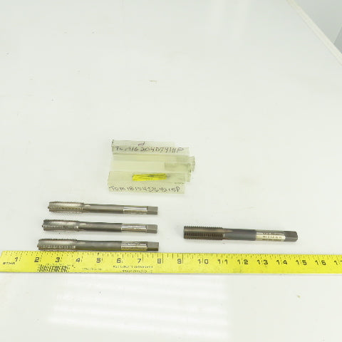 M16/18 x 2/1.5 Metric RH Straight 4 Flute Bottoming Tap Steel USA Misc. Lot Of 4